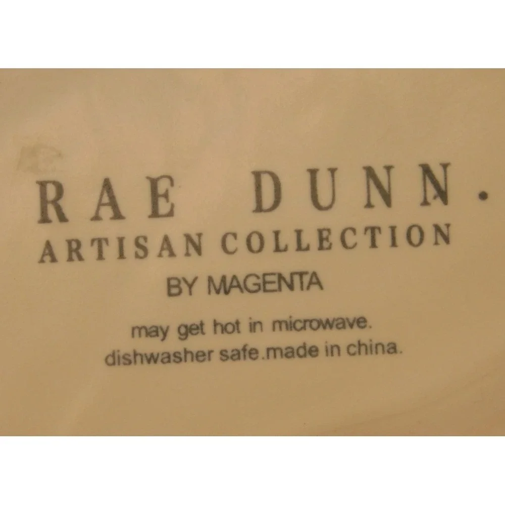 Rae Dunn Artisan Collection Magenta Bloom Appetizer Plates Set‎ of 4 6'' HG8 201